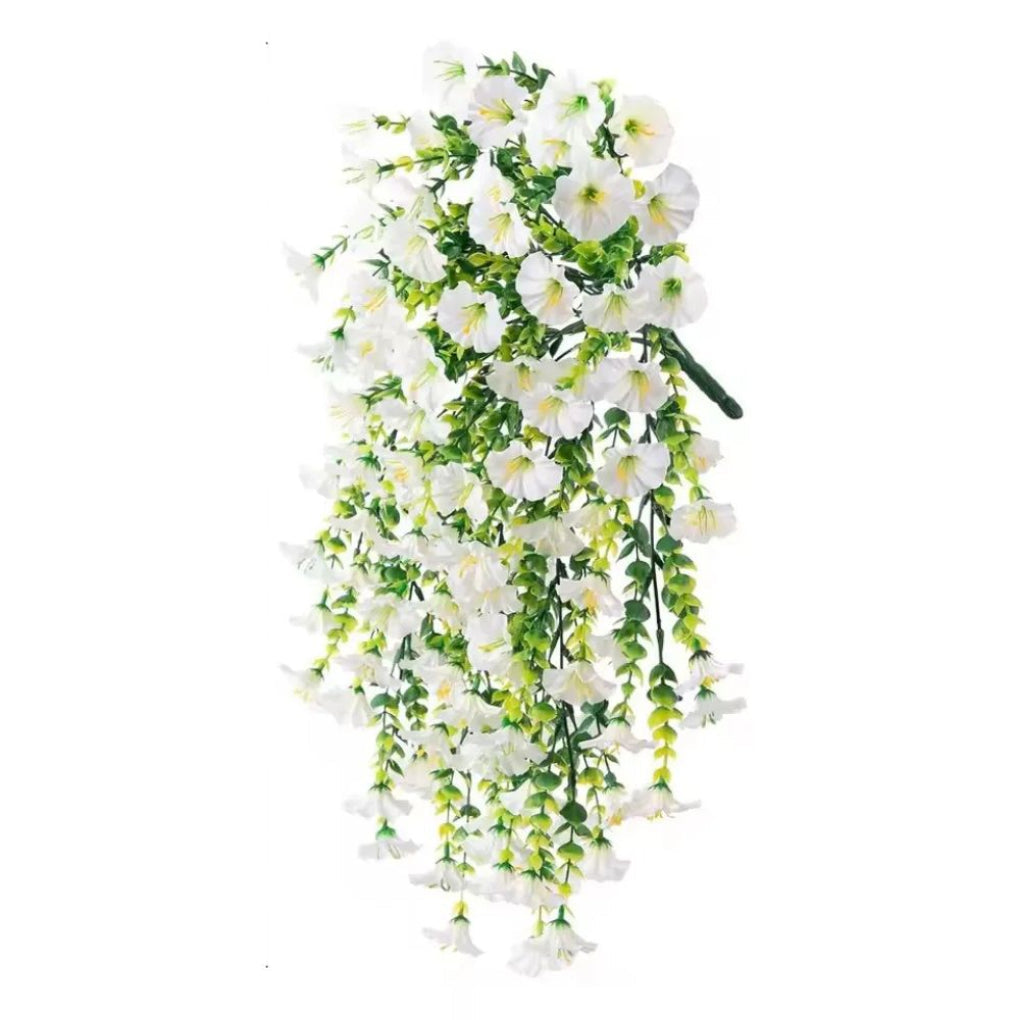 Künstliche hängende Blumendekoration mit Trichterwinden