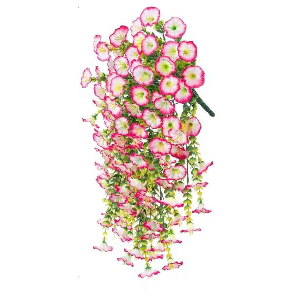 Künstliche hängende Blumendekoration mit Trichterwinden