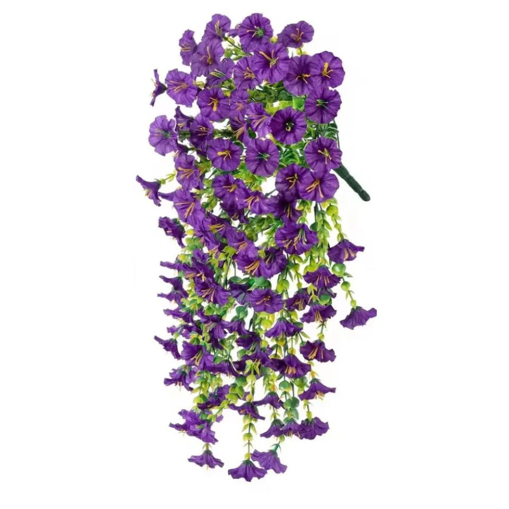Künstliche hängende Blumendekoration mit Trichterwinden