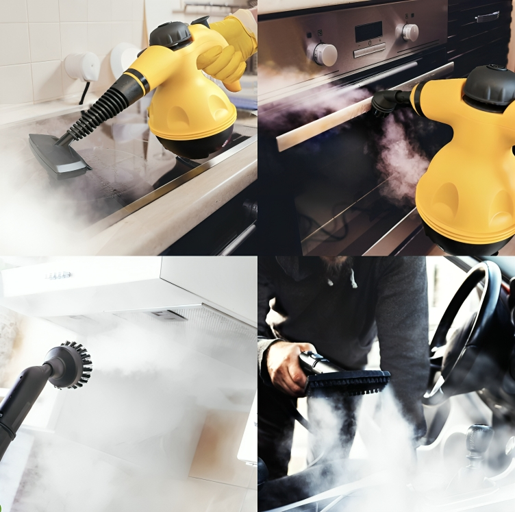 Multifunktionaler Dampfreiniger für Möbel und Auto - effektive Reinigung ohne Chemikalien