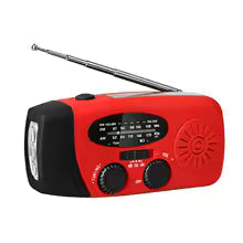 Multifunktionales Outdoor Solar- und Kurbelradio mit Taschenlampe