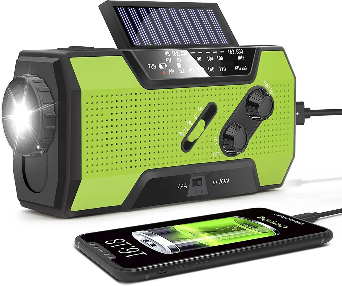 Multifunktionales Notfallradio mit 4000-mAh-Akku