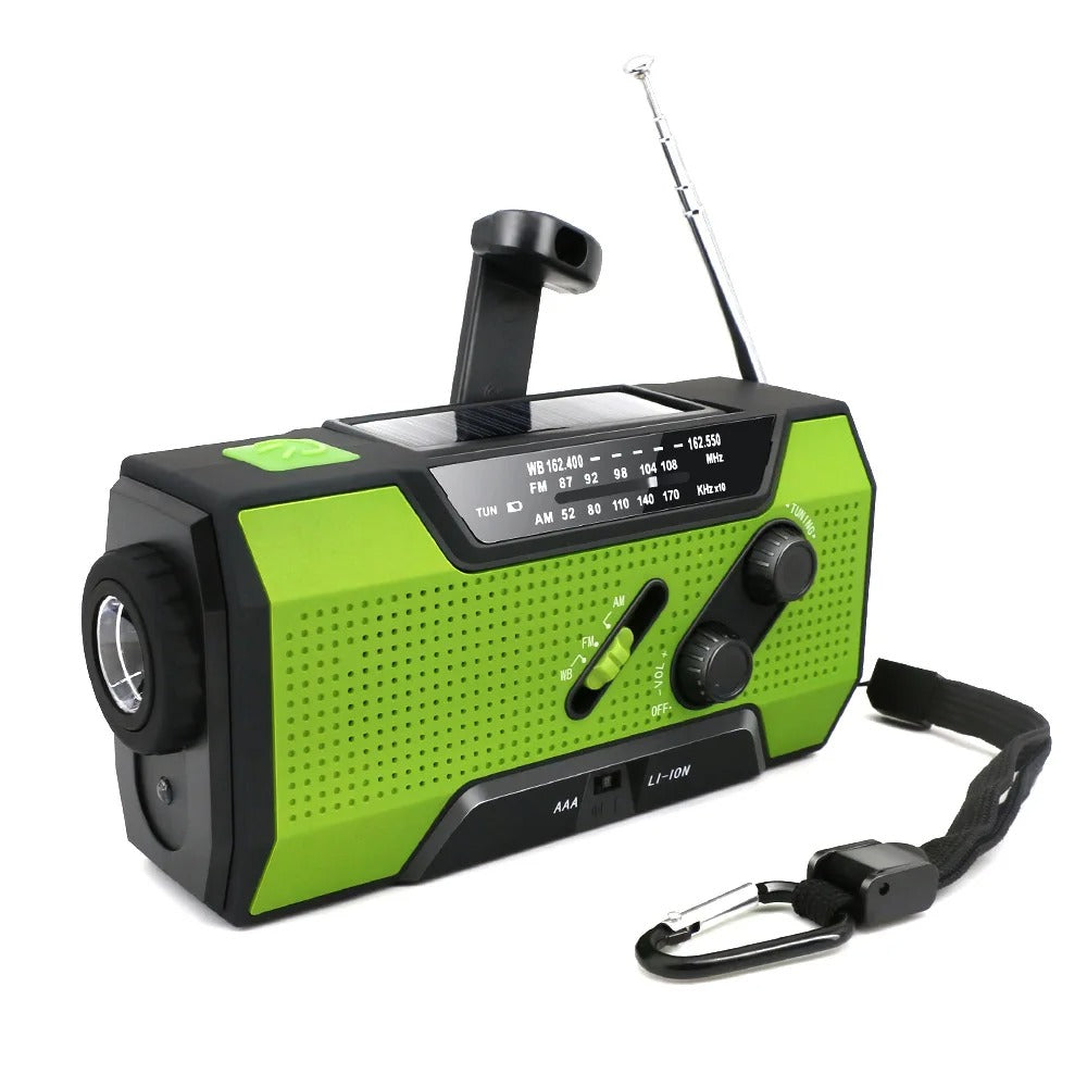 Multifunktionales Notfallradio mit 4000-mAh-Akku