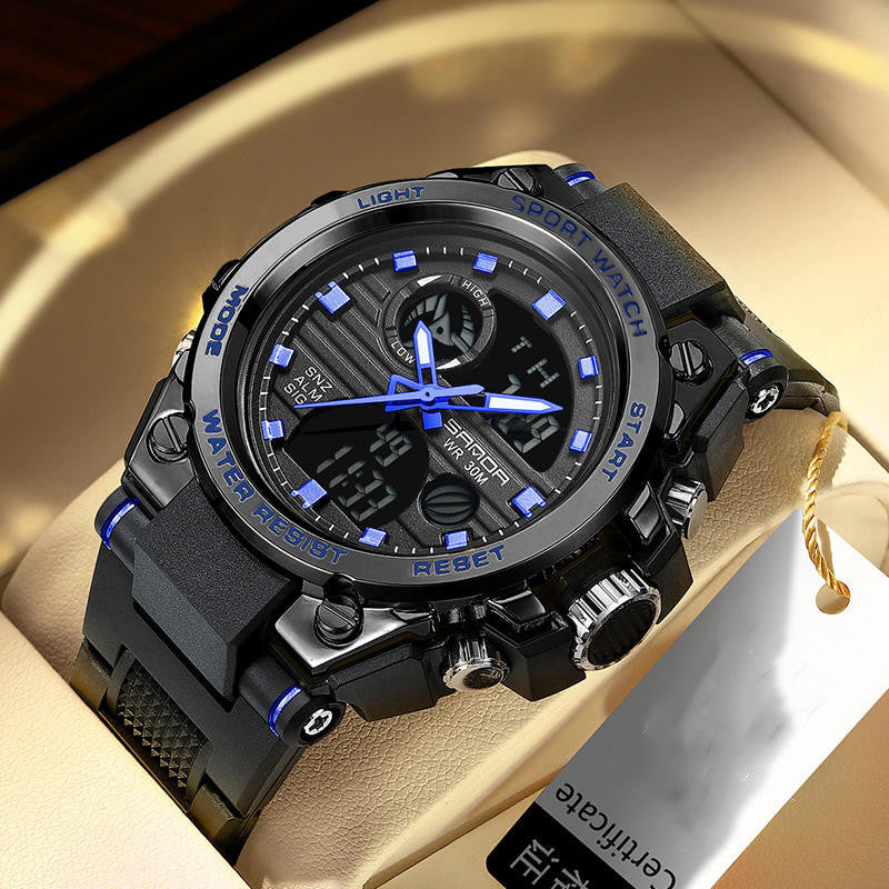 Multifunktionale, wasserdichte, leuchtende Outdoor-Armbanduhr