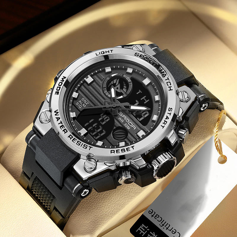 Multifunktionale, wasserdichte, leuchtende Outdoor-Armbanduhr