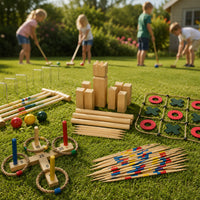 Grosses Sommer-Gartenspielset mit 5 klassischen Gartenspielen