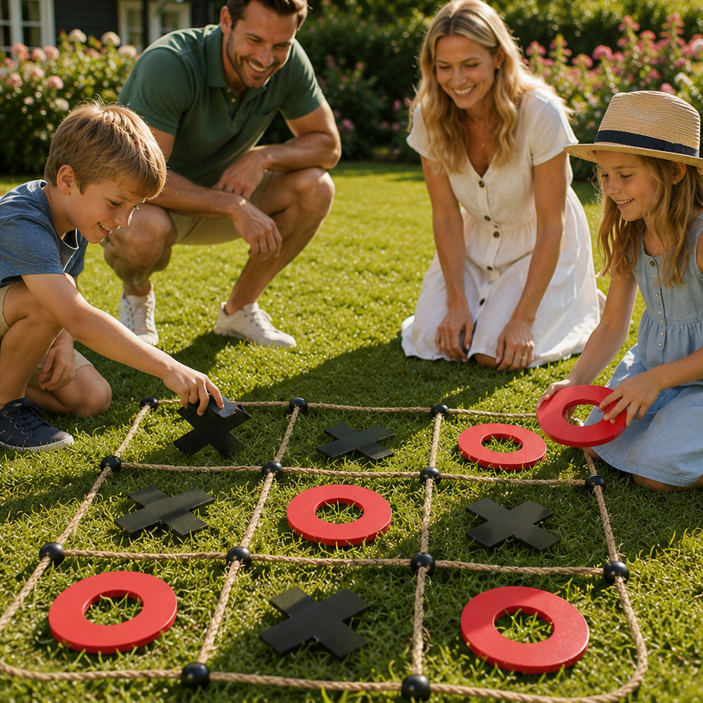 Grosses Sommer-Gartenspielset mit 5 klassischen Gartenspielen