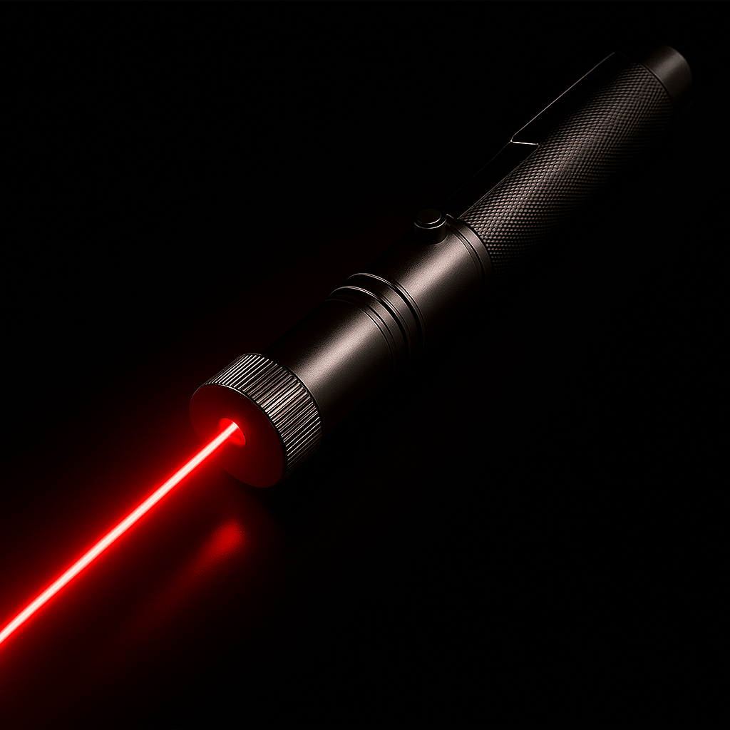 Leistungsstarker Laserpointer mit einstellbarem Fokus
