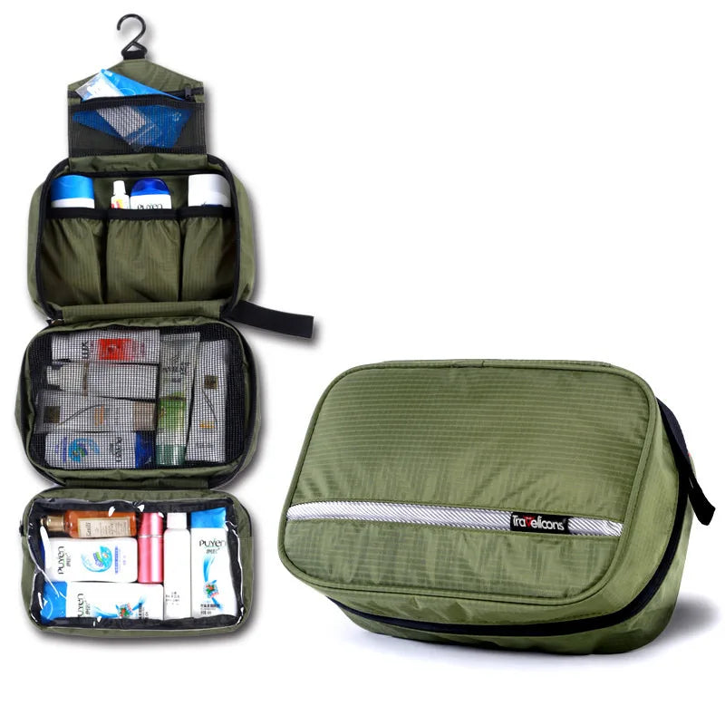 Grosse, wasserdichte Kulturtasche für Damen und Herren | Reise-Kosmetiktasche | Robustes Design und grosses Fassungsvermögen