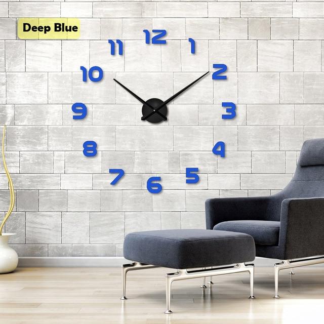 Grosse 3D-Acryl-Wanduhr fürs Wohnzimmer