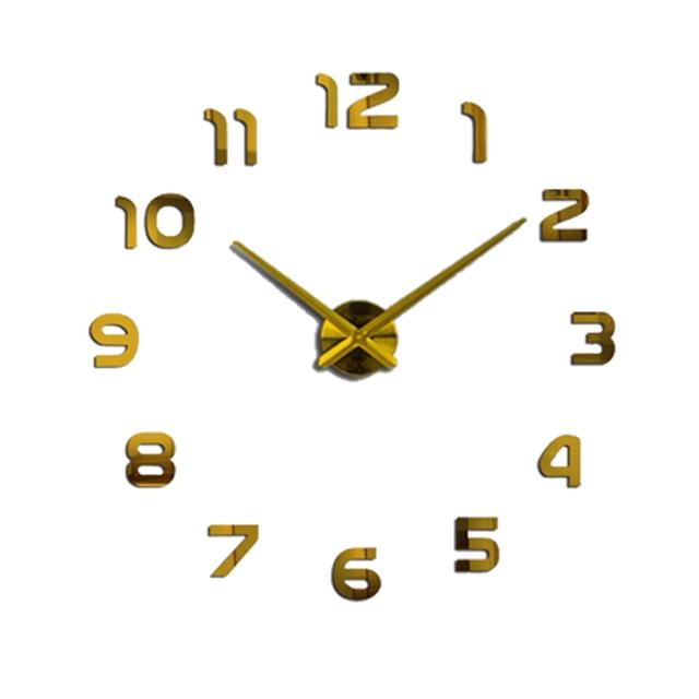 Grosse 3D-Acryl-Wanduhr fürs Wohnzimmer