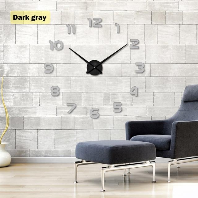 Grosse 3D-Acryl-Wanduhr fürs Wohnzimmer