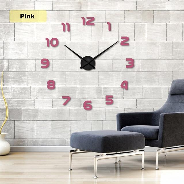 Grosse 3D-Acryl-Wanduhr fürs Wohnzimmer