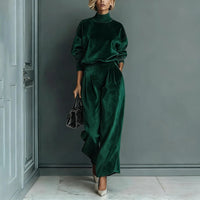 Damen-Samt-Loungewear-Set