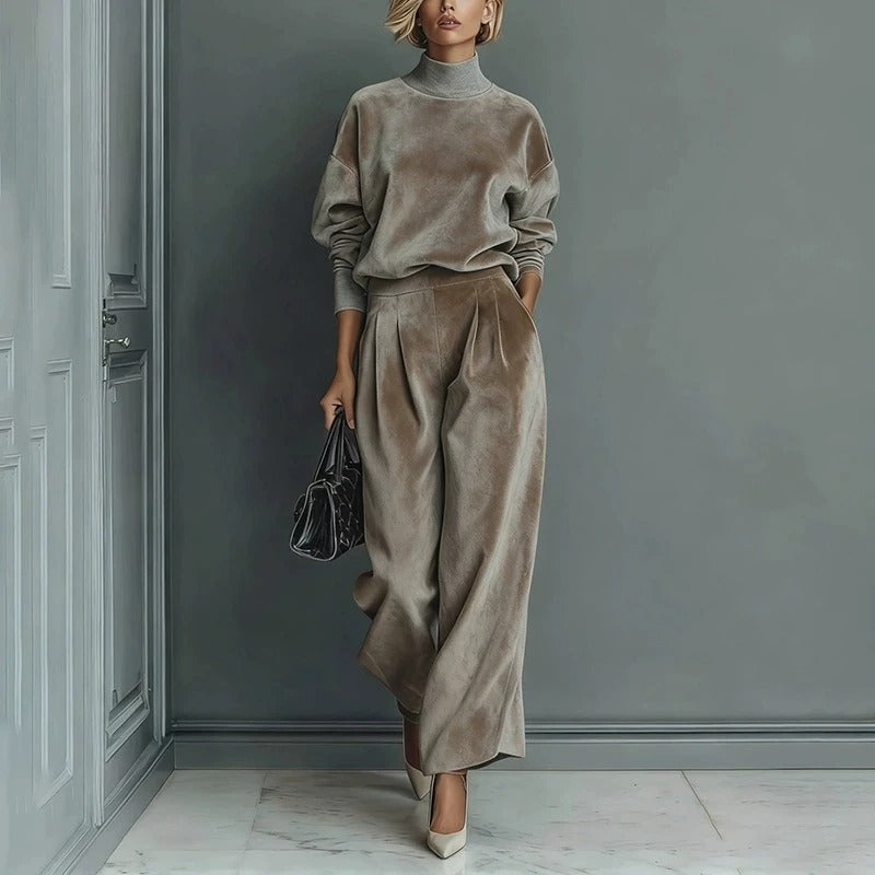 Damen-Samt-Loungewear-Set
