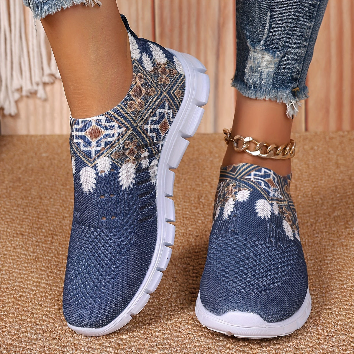 Damen Schlupf-Sneakers mit atmungsaktiver Sohle