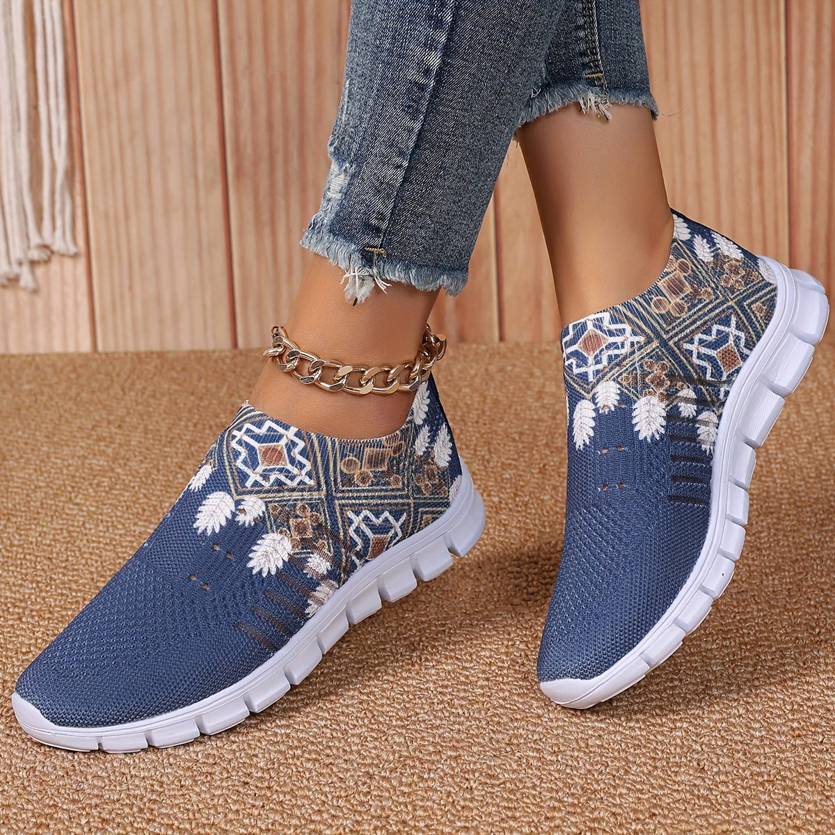 Damen Schlupf-Sneakers mit atmungsaktiver Sohle