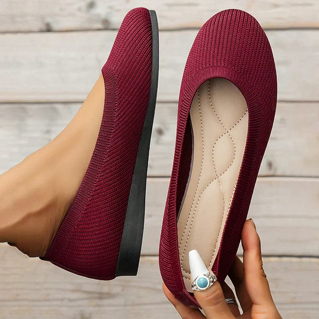 Damen Schlupf-Ballerinas aus Strick