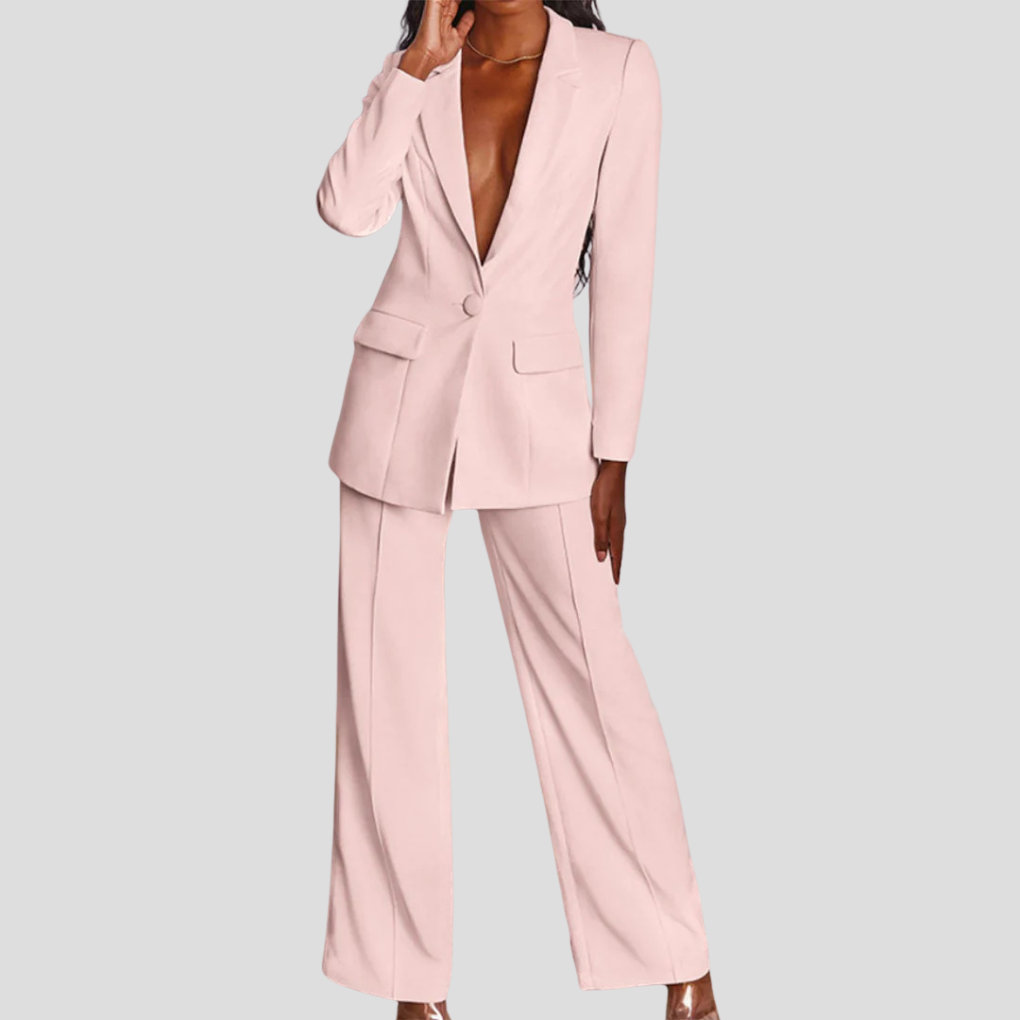 Damen Blazer und Hosen Set