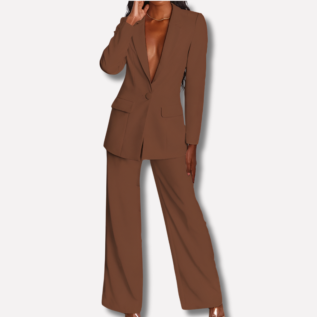 Damen Blazer und Hosen Set