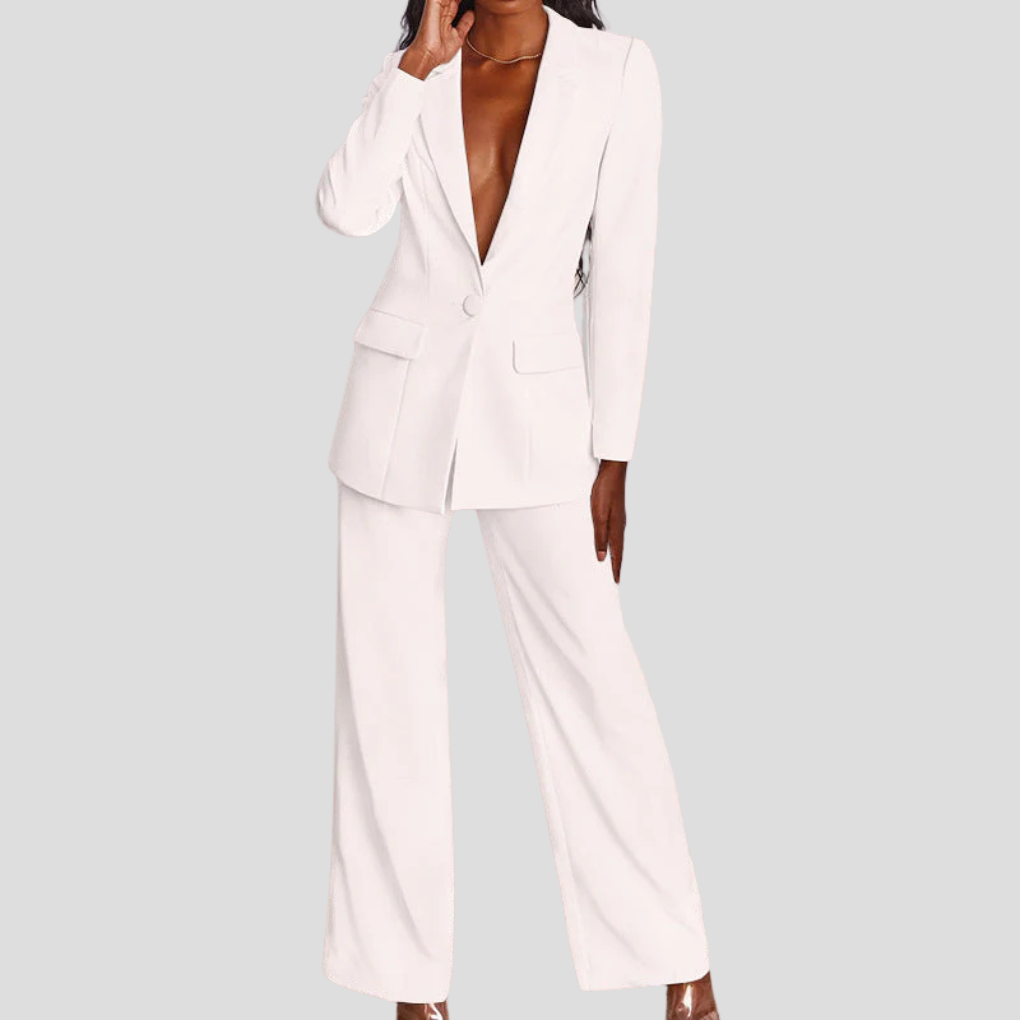 Damen Blazer und Hosen Set