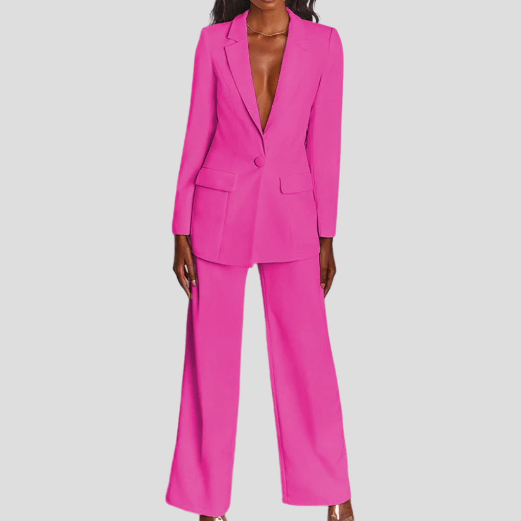 Damen Blazer und Hosen Set