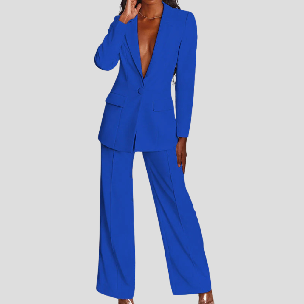 Damen Blazer und Hosen Set
