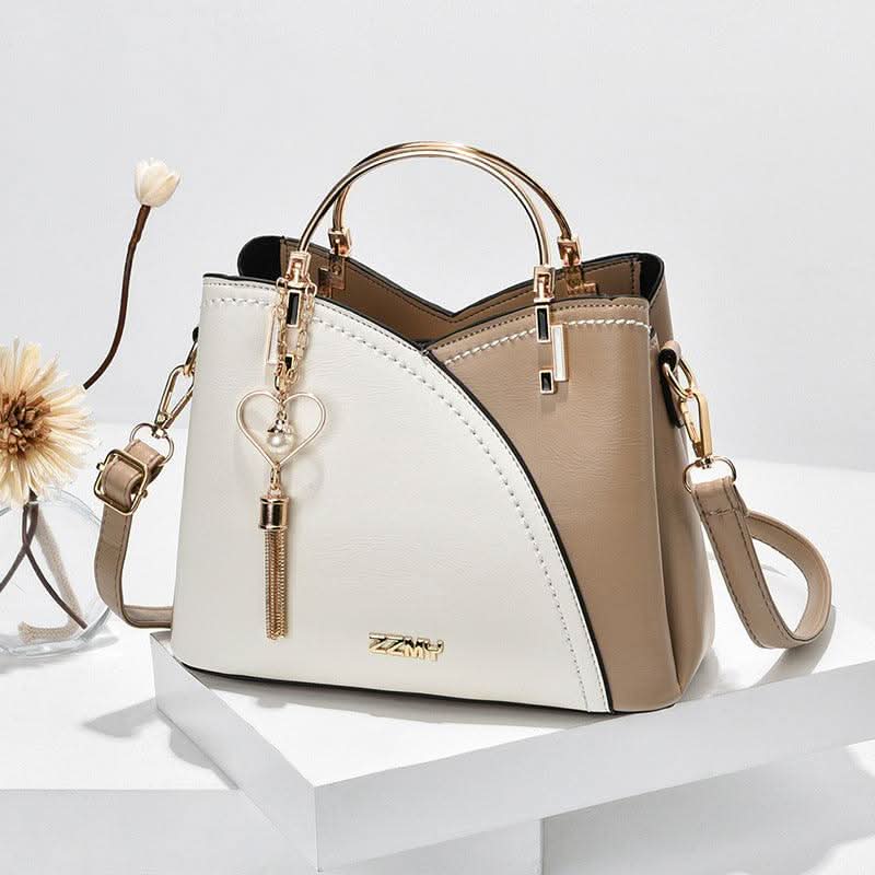 Damen-Leder-Tote-Schultertasche