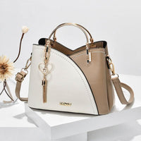 Damen-Leder-Tote-Schultertasche