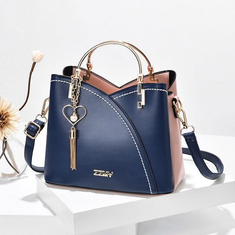 Damen-Leder-Tote-Schultertasche