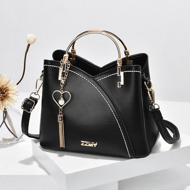 Damen-Leder-Tote-Schultertasche