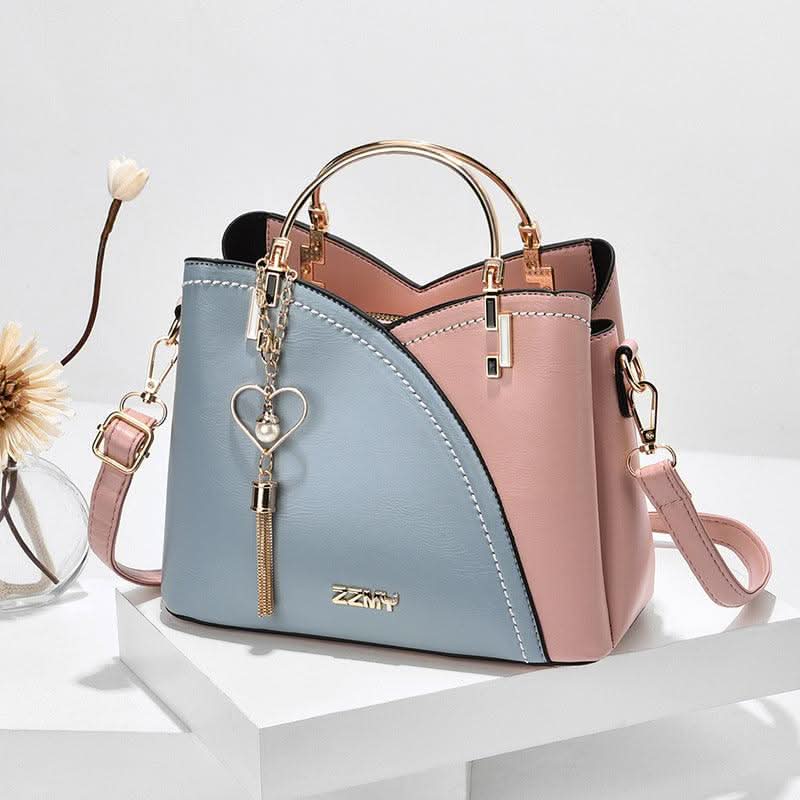 Damen-Leder-Tote-Schultertasche