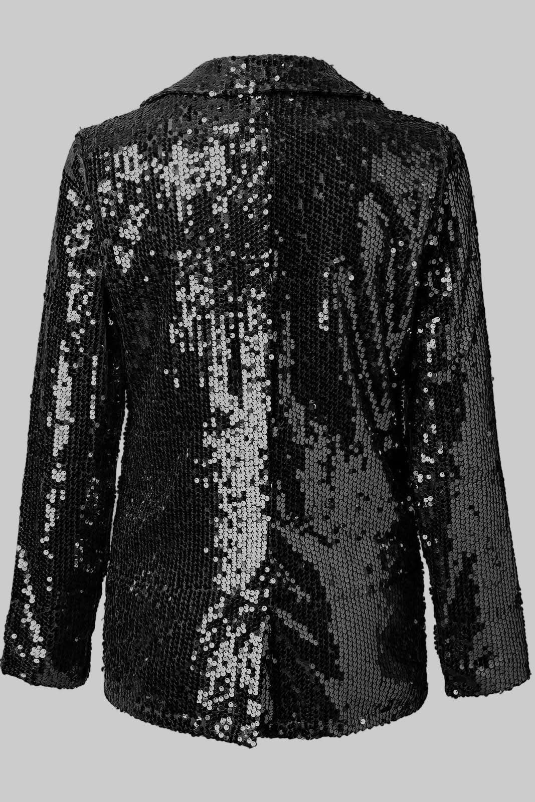 Glitzernder Damen Pailletten-Blazer