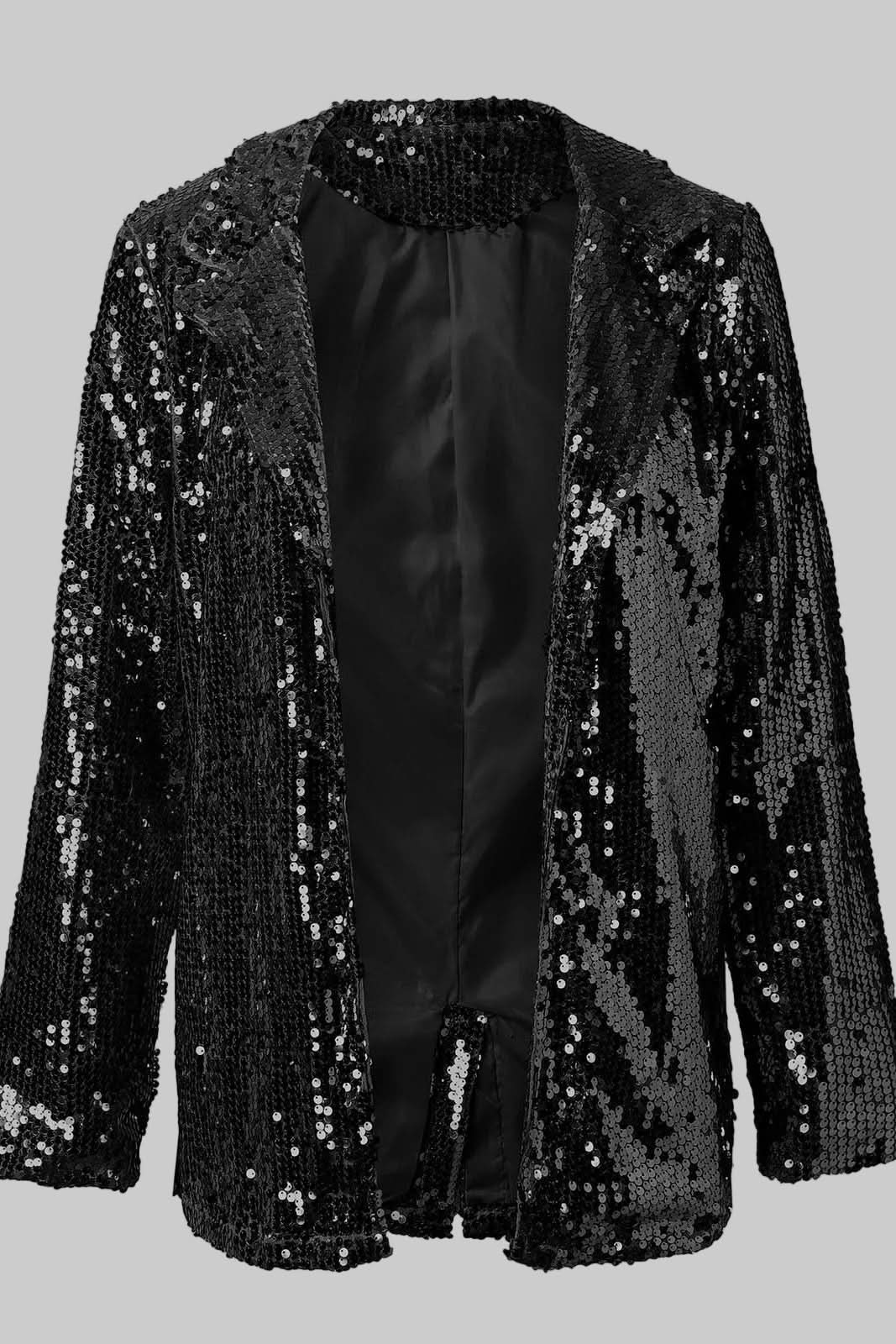 Glitzernder Damen Pailletten-Blazer