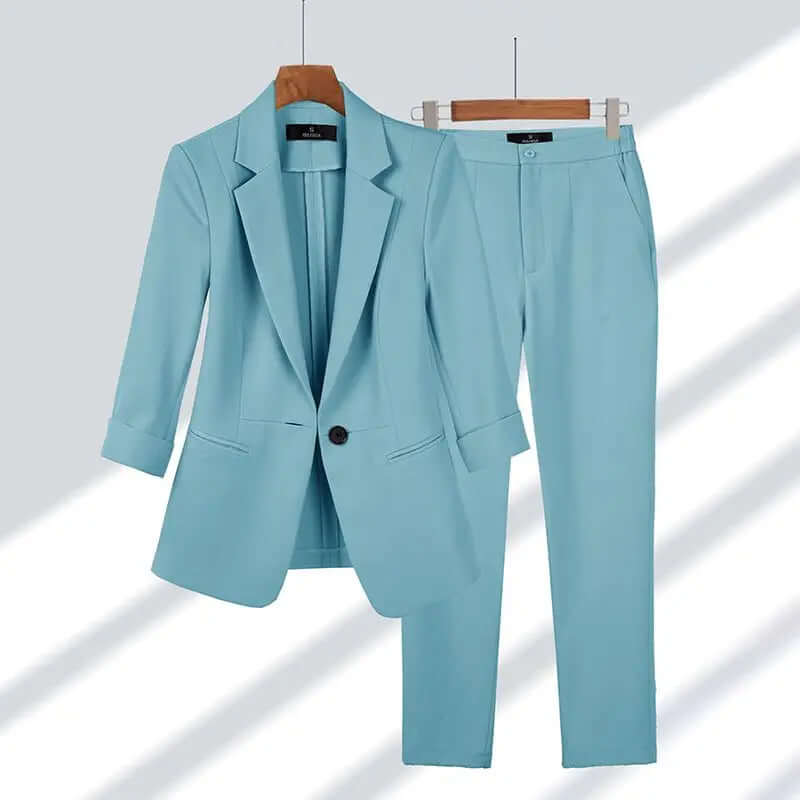 Elegantes tailliertes Damen-Hosenanzug-Set