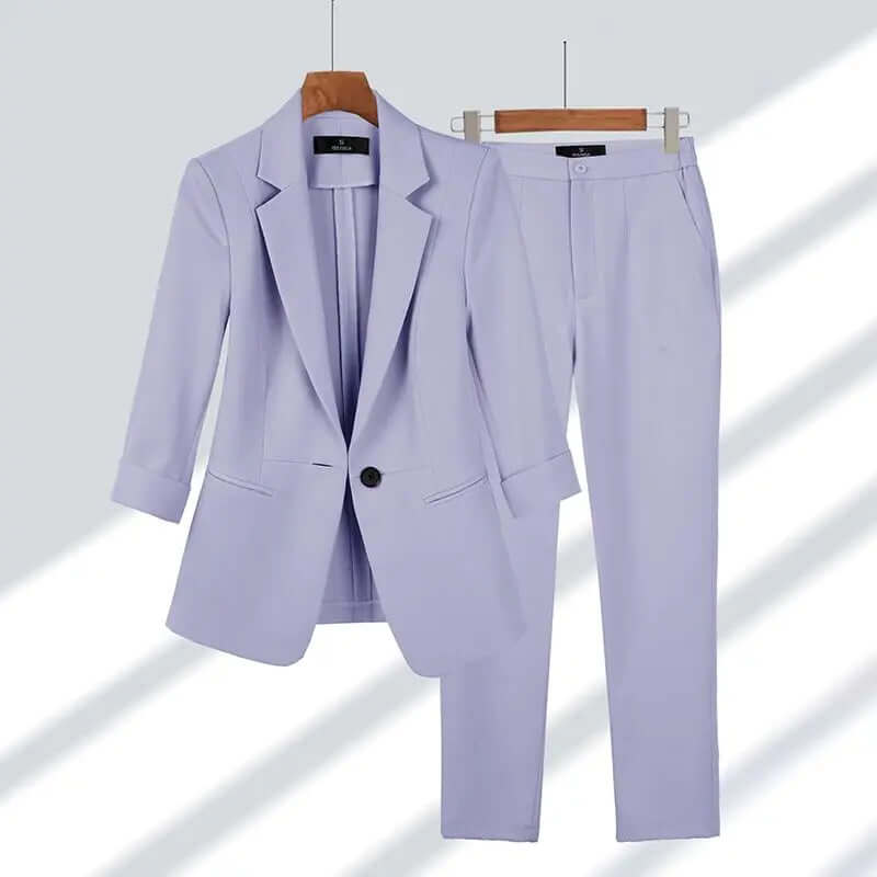 Elegantes tailliertes Damen-Hosenanzug-Set