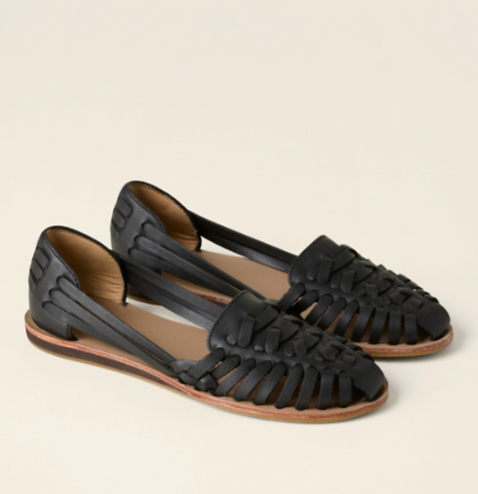 Geflochtene Damensandalen zum Hineinschlüpfen