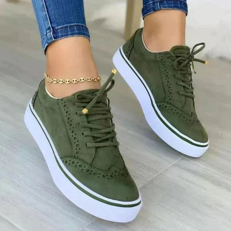 Damen Schnür-Platform-Sneaker