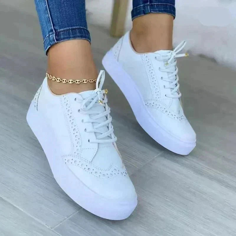 Damen Schnür-Platform-Sneaker