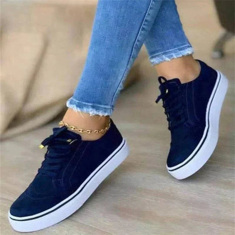 Damen Schnür-Platform-Sneaker