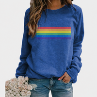 Langärmliger Damen-Pullover mit Rundhalsausschnitt