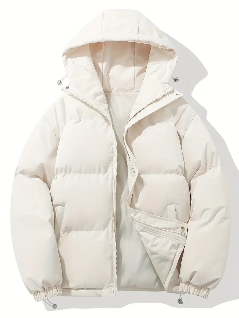 Damen-Pufferjacke mit Kapuze