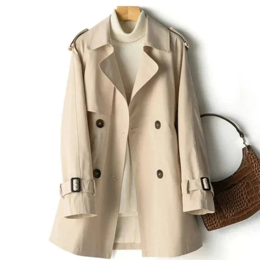 Zweireihiger Damen-Trenchcoat