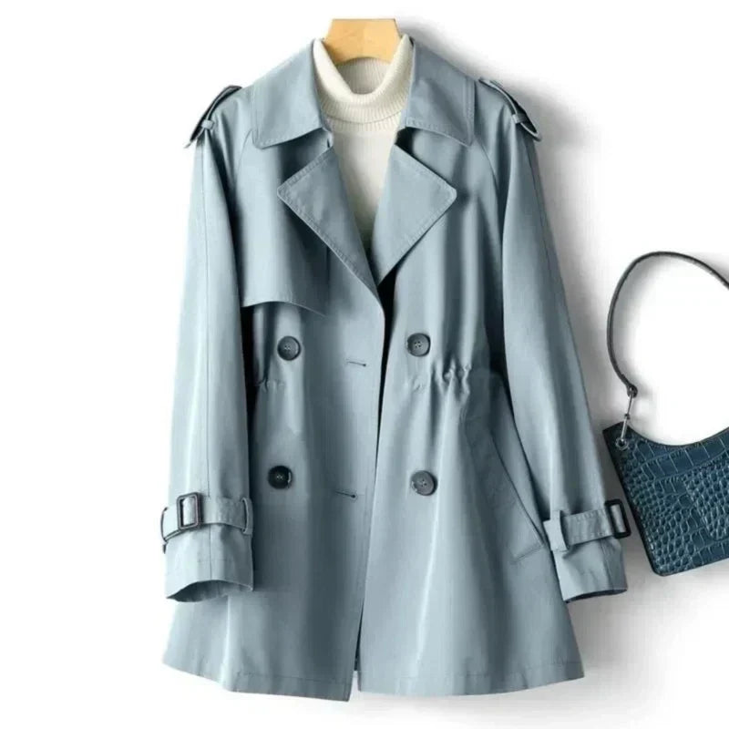 Zweireihiger Damen-Trenchcoat