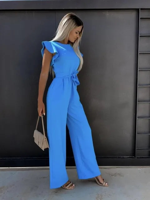 Damen-Jumpsuit - Eleganter und bequemer Jumpsuit mit weitem Bein