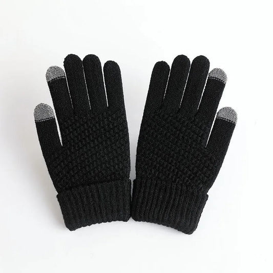 Damen-Winterhandschuhe aus Kaschmirstrick