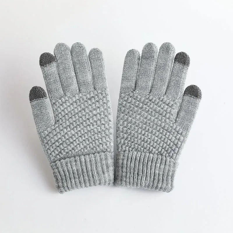 Damen-Winterhandschuhe aus Kaschmirstrick