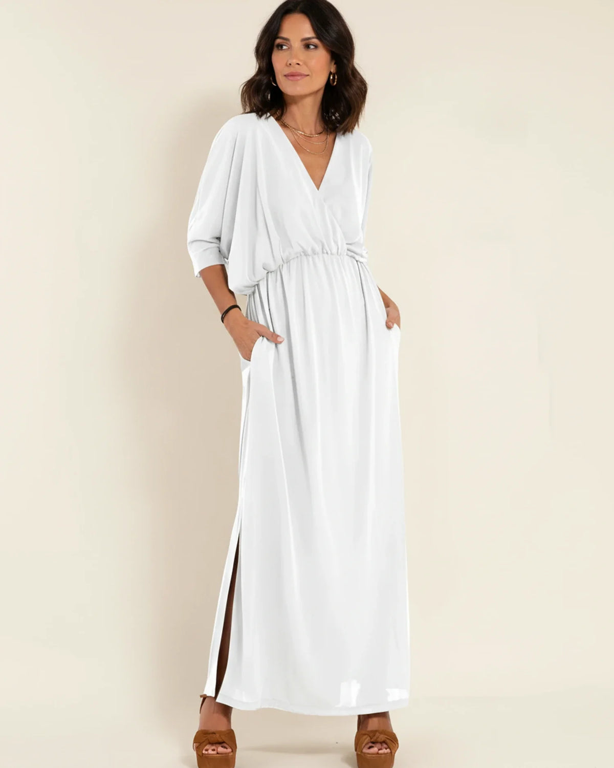 Damen-Maxikleid mit Taschen