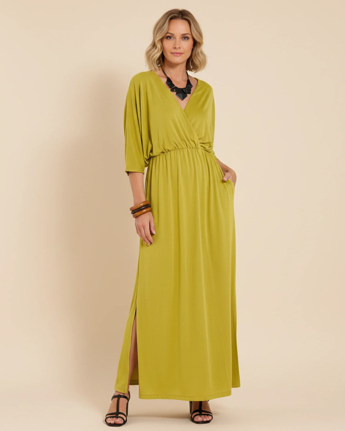Damen-Maxikleid mit Taschen