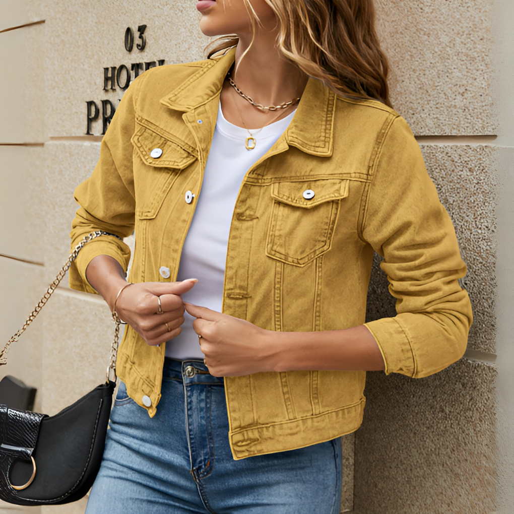 Damen Jeansjacke mit normaler Passform
